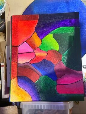 Abstract Multicolor Modern Canvas Wall Art - Vibrant Colors